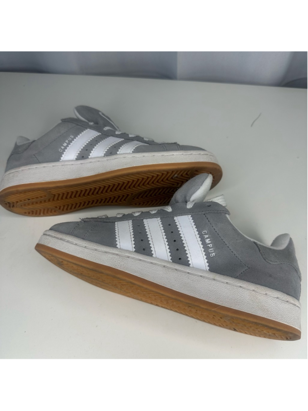 adidas Originals Campus 00s Grey White Gum Shoes Sneakers Men's 5.5 / Women's 6 - Picture 5 of 9